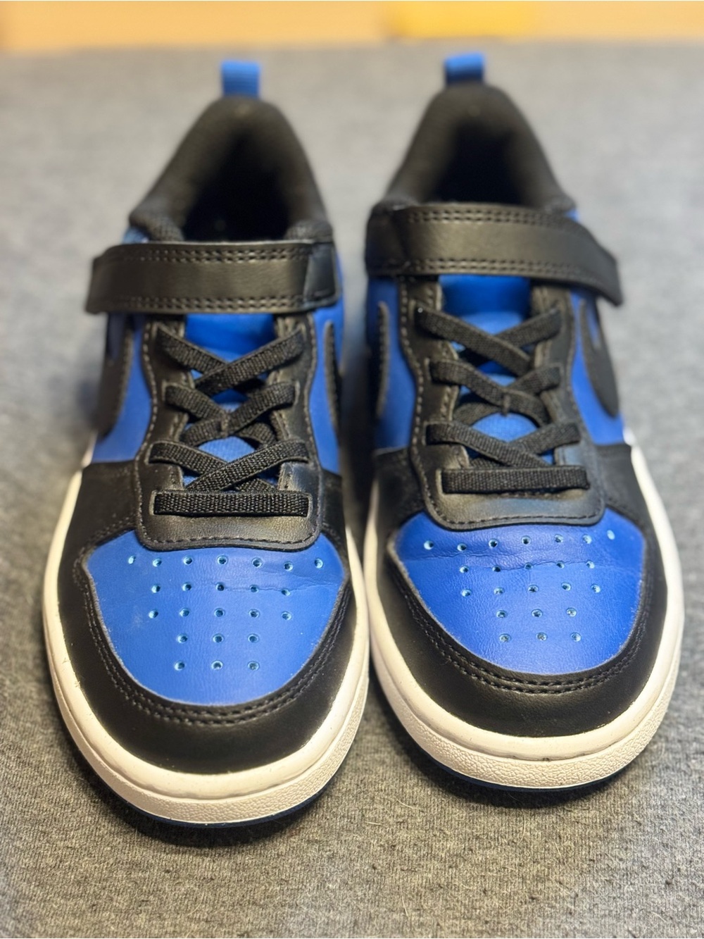 Nike Court Borough Low Recraft Toddler Sz 13.5C Game Royal Black White like new - Picture 10 of 14